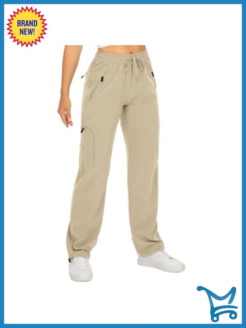 Women's Hiking Cargo Pants Quick Dry UPF 50 Stretch Zip Pockets